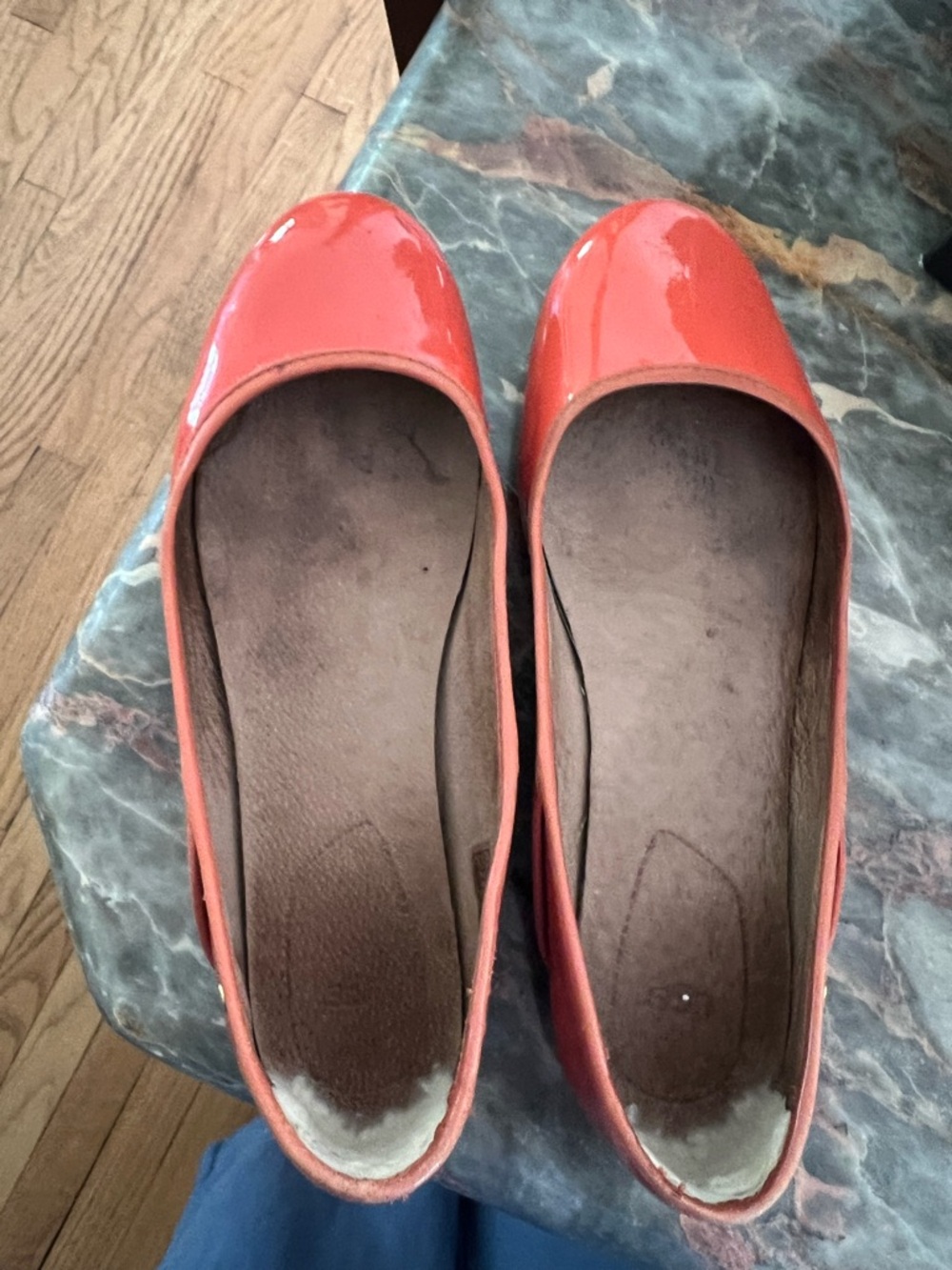 UGG Orange Patent Leather Women’s Ballet Flats 7.5